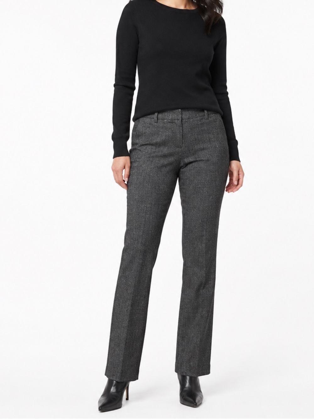 Apt. 9 NWT Charcoal Textured Trousers “Ava Fit” Size 14P